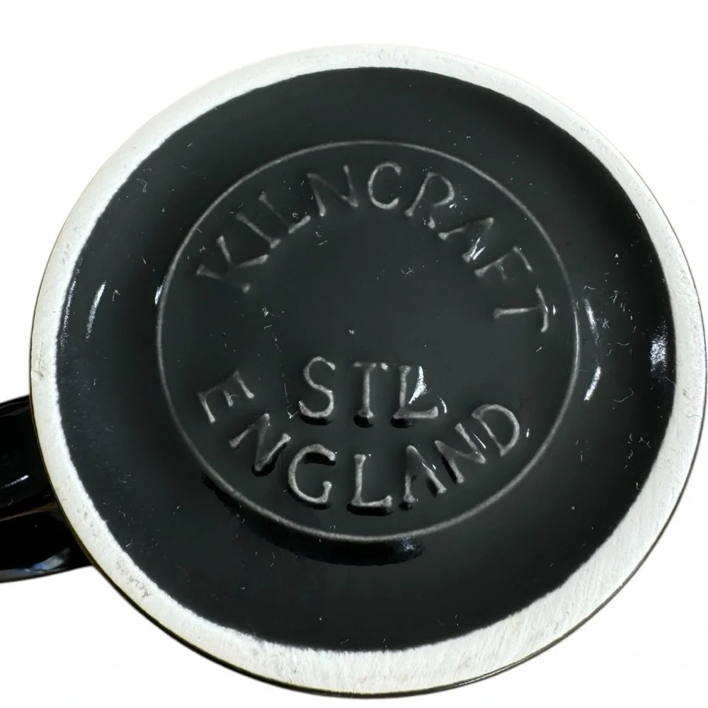 RARE Vintage KilnCraft Mug Black 10oz - Picture 3 of 4